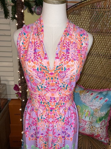 Pre-owned Lilly Pulitzer Pearce Maxi Dress Sunshine ☀️ Vibes Size M,l,xl In Yellow