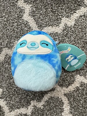 Original Squishmallows **EMMI the TIE DYE SLOTH 5'' MINI PLUSH** New With Tag