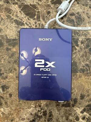 Sony USB Floppy Disk Drive 2X Speed FDD Blue MPF88E-UA/181 @CC
