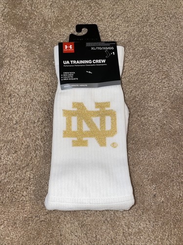 2022 TEAM ISSUED NOTRE DAME FOOTBALL UNDER ARMOUR SHAMROCK SERIES SOCK XL
