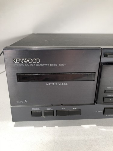 KENWOOD 103CT Dual Cassette Double Deck Stereo w/Digital Display & Power Meter