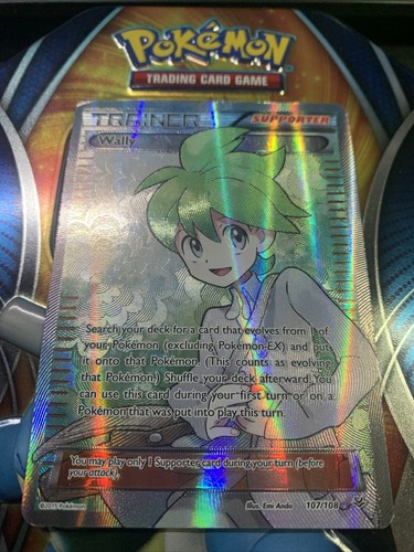 Trainer Wally 107/108 Full Art Ultra Rare Pokemon Card | eBay