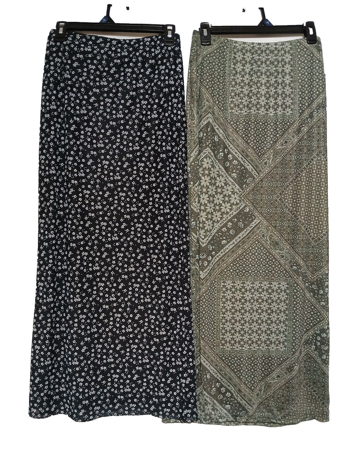 No Boundaries Maxi Lined Stretch Mesh Skirt Blk or Olive