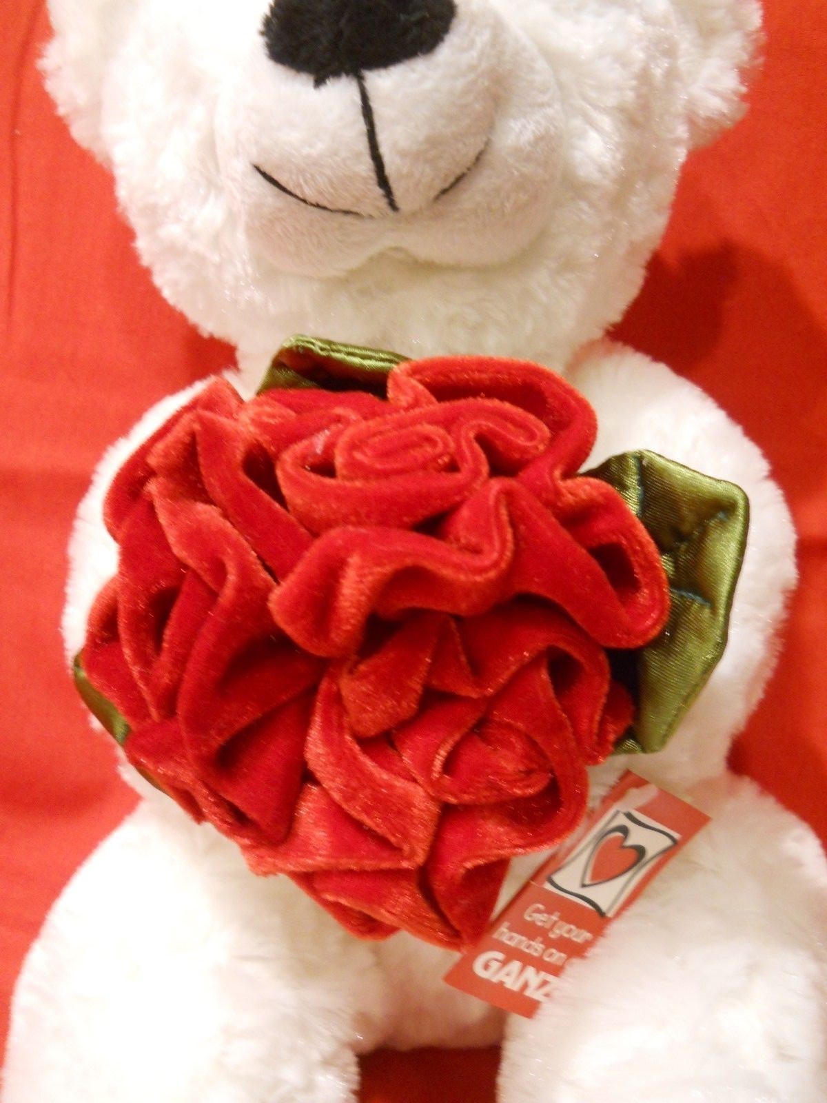 Ganz * Valentine * Teddy Bear  Rosey Bear   Free Shipping