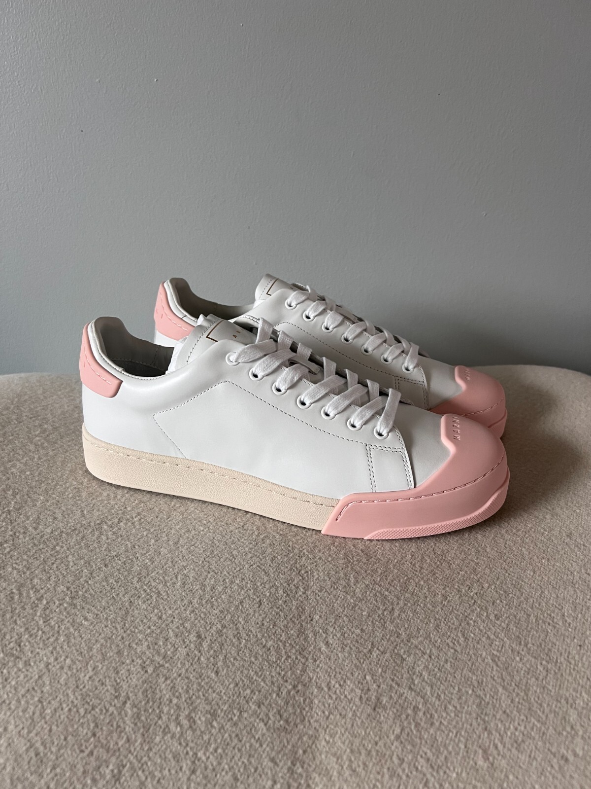 【Marni】Dada Bumber Sneakers スニーカー☆関税送料込み Marni White & Yellow Dada Bumper Sneakers Marni