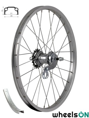 20 inch rear bike wheel with sprocket