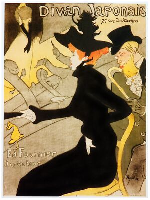 2543.Divan Japanese Acting quality Poster.Nouveau Decor wall design Art.