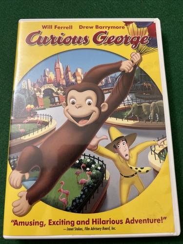 キュリオス DVD Curious George (DVD, 2006) Drew Barrymore Monkey 25192615924