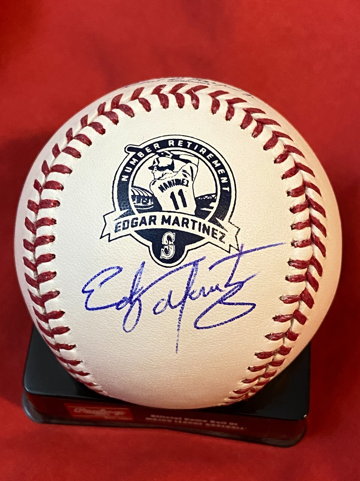 MLB TOPPS EDGAR MARTINEZ 5シリ PATCH auto EDGAR MARTINEZ AUTOGRAPHED SIGNED #11 NUMBER RETIREMENT
