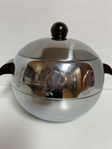 ビンテージ The West Bend Penguin ペンギン アイスペール Vintage West Bend Stainless Steel PENGUIN Ice Bucket Bar