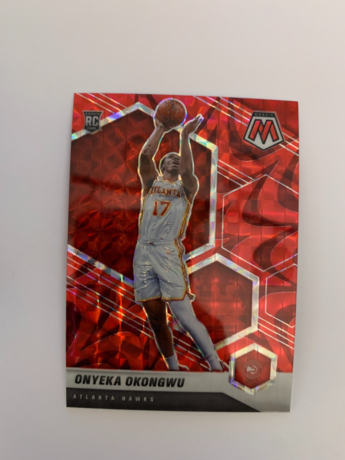 2020-21 Panini Mosaic Mosaic Red #225 Onyeka Okongwu