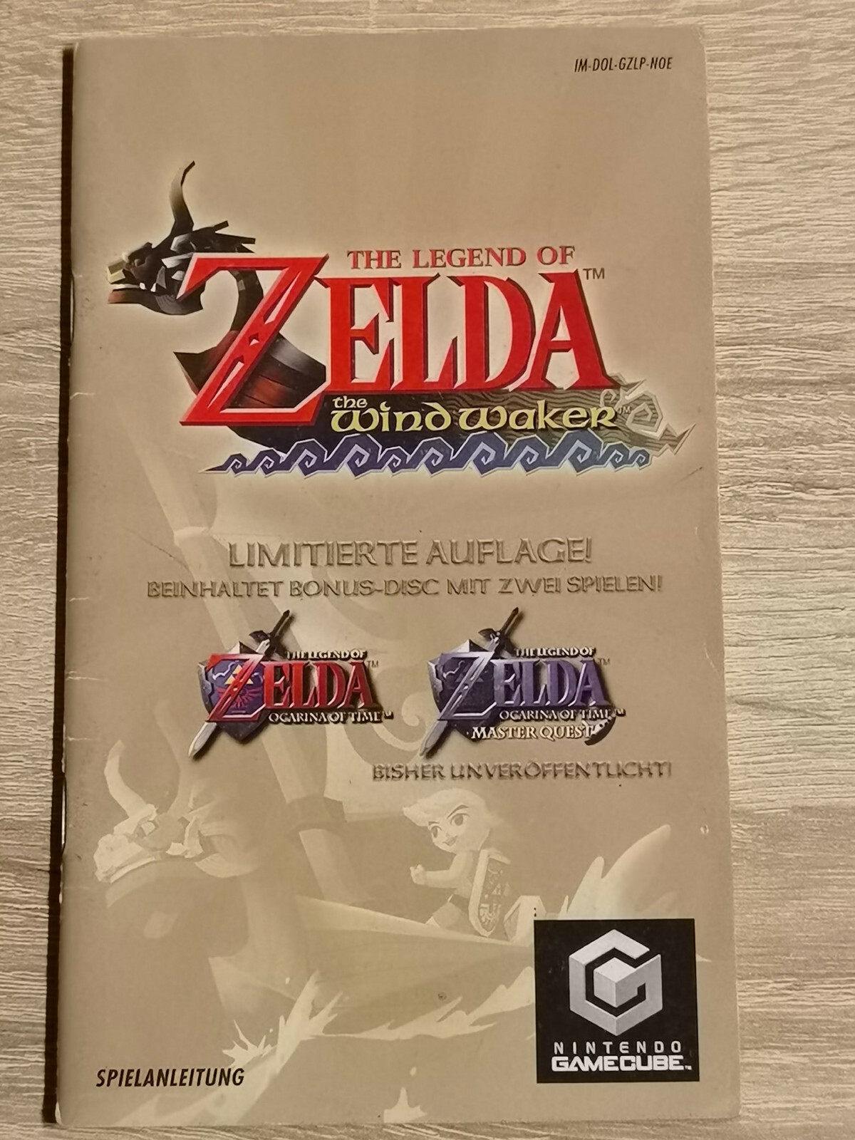 Zelda Wind Waker Limited Nintendo GameCube Game Cube Manual