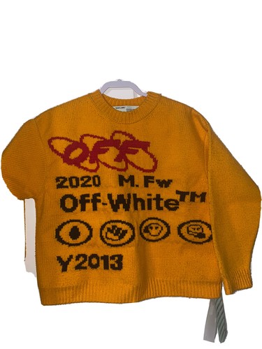 NWT OFF-white c/o Virgil Abloh Yellow Industrial Knit