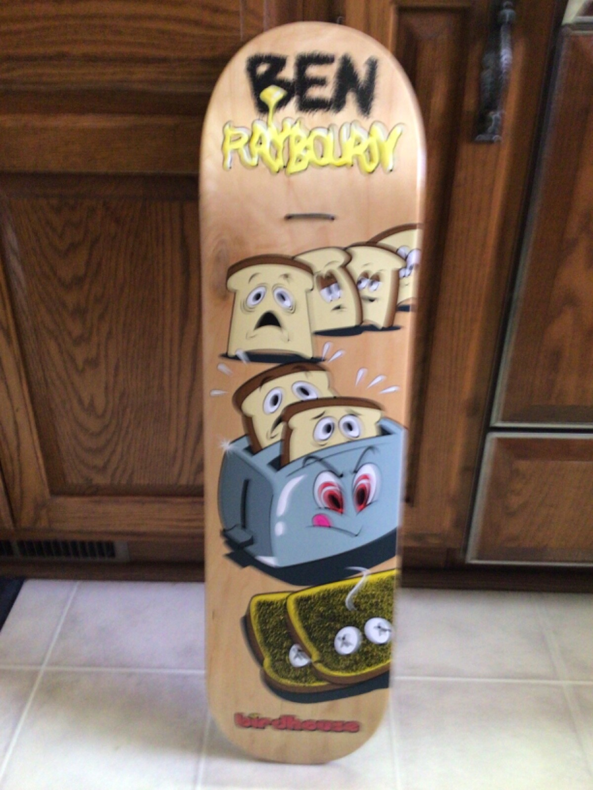Ben Raybourn Toaster Breakfast Birdhouse Skateboard Deck