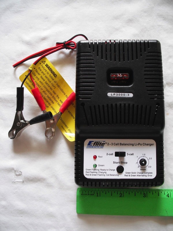 E-flite LP3000-3, 2-3 Cell DC Li-Po Battery Charger, R/C Plane Airplane Boat Car