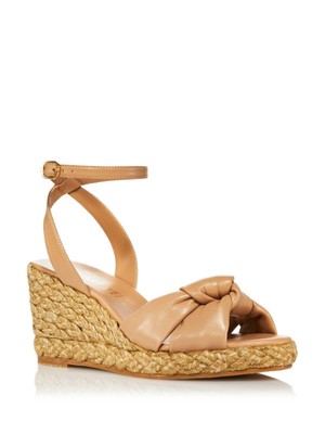 Женские бежевые туфли Playa на открытой танкетке STUART WEITZMAN, 11 М