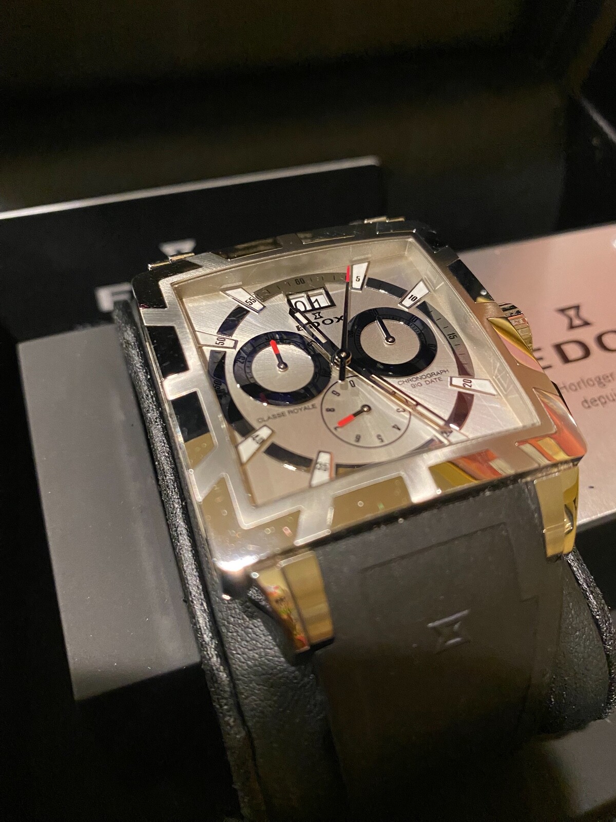 Edox Classe Royale Chronograph Big Date Men's Quartz Watch