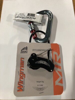 Mad Rock Ultra Tech HMS Screw Gate & Wingman Belay Device Combo 