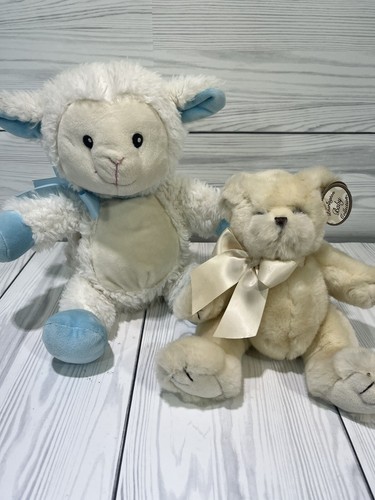 Newborn Stuffed Animal Set w/ Lullaby Singing Lamb & Bearington Baby Collection