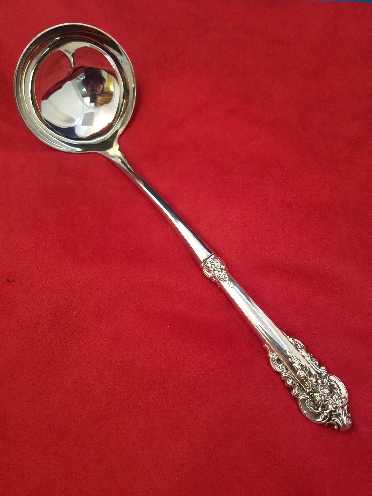 Grande Baroque Wallace Sterling Silver Soup Ladle Custom Made
