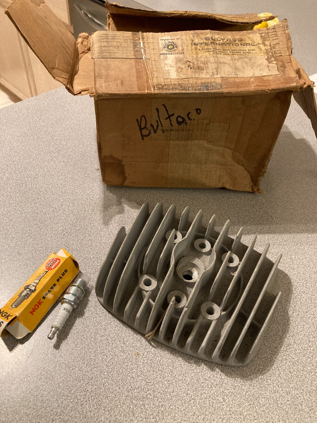 Bultaco 156 Lobito 125cc Cylinder Head OEM 156.10.031.1(3