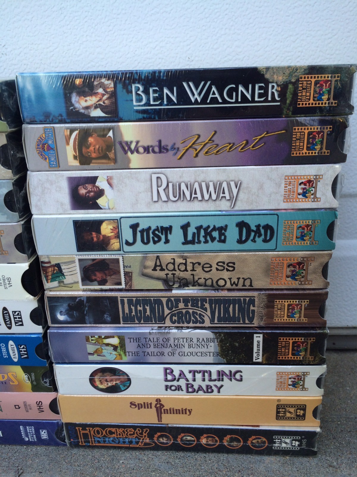 VHS Movie Lot Feature Films For Family New Sealed 20 Lot Video Cassette Tapes