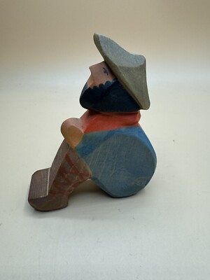 Ostheimer - Hirte sitzend - Krippe - Krippenfigur