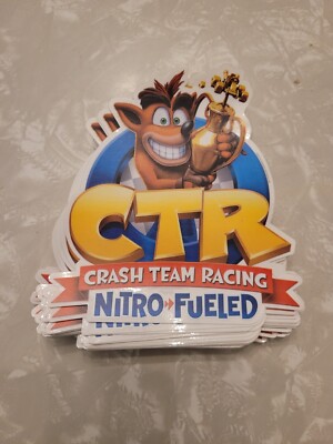 CTR Crash Team Racing Nitro Fueled PS4 Xbox One Nintendo Switch Promo Sticker