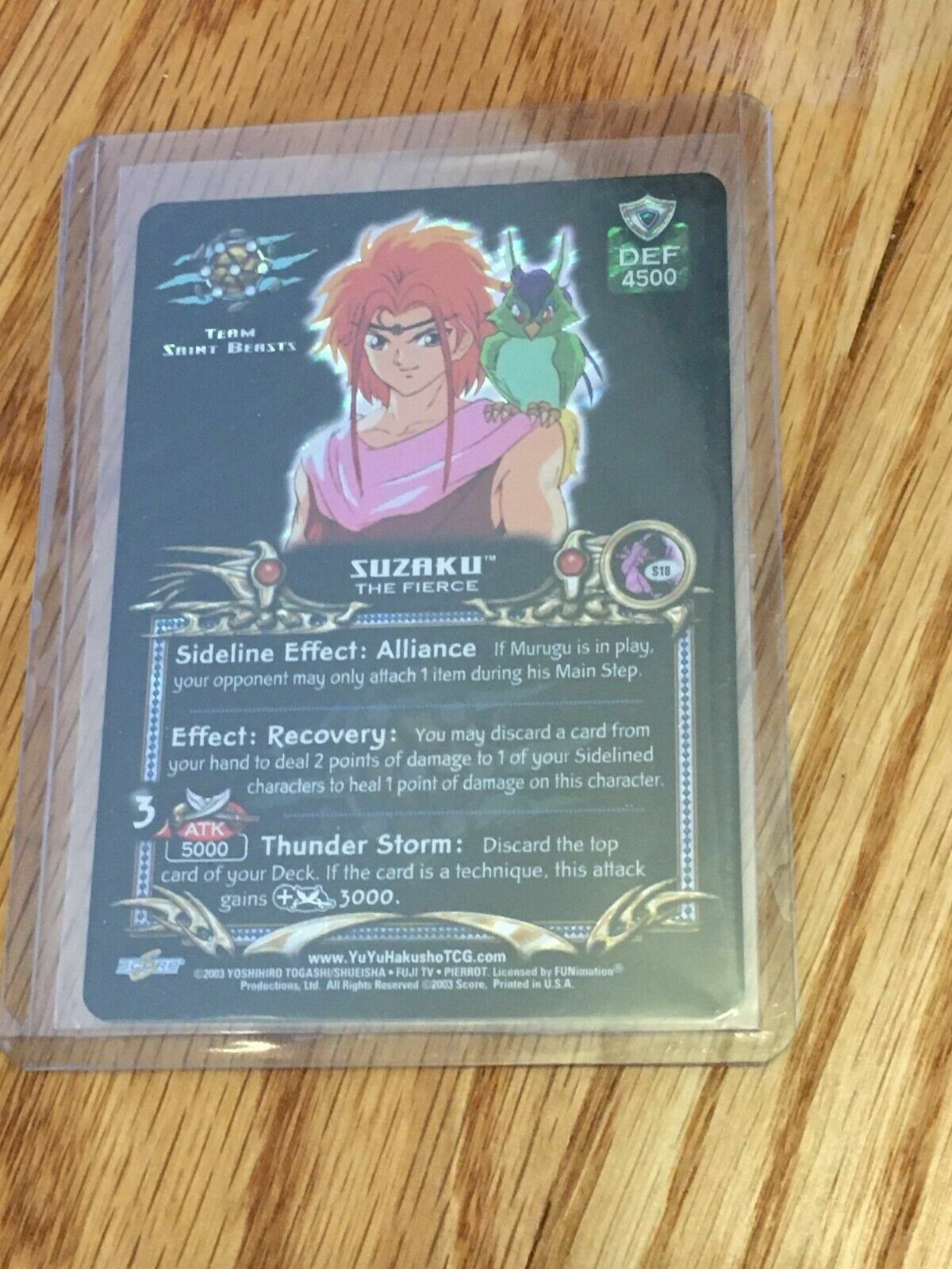 Yu Yu Hakusho Sorrow Lines Foil Card S18