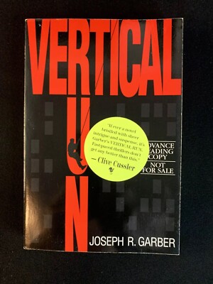 ARC Joseph R GARBER / Vertical Run 1st Edition 1995 Advanced Reading Copy