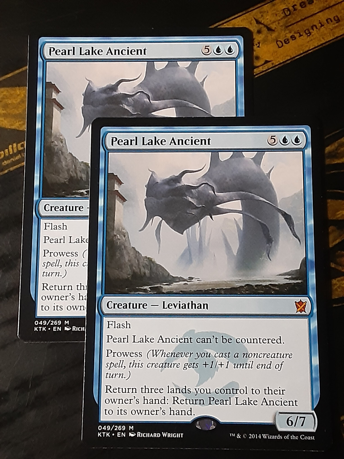 Pearl Lake Ancient 1x FOIL KTK MTG Khans of Tarkir Mythic MINT blue Pearl Lake Ancient 1x FOIL KTK MTG Khans of Tarkir Mythic MINT blue