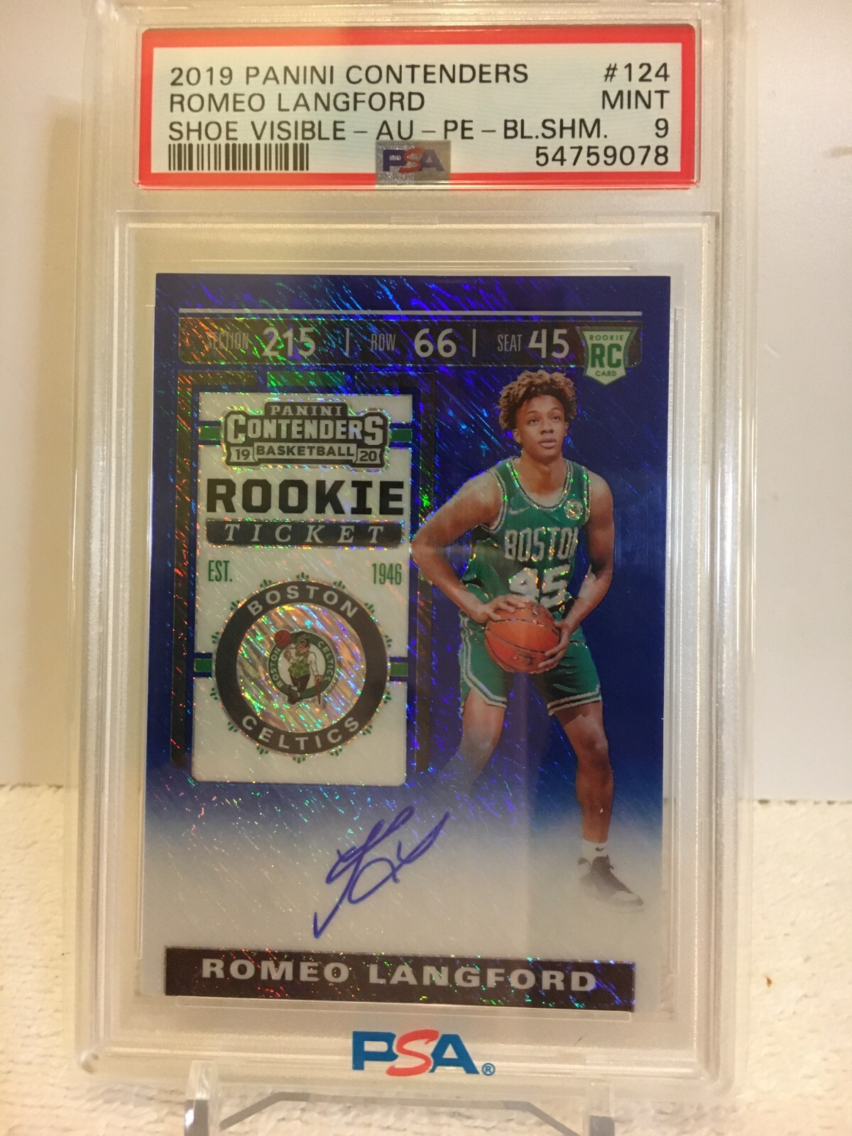 その他 Prizm Romeo Langford RC Tiger Stripe PSA9 2019-20 PRIZM Romeo Langford 260 Tiger Stripe Refractor