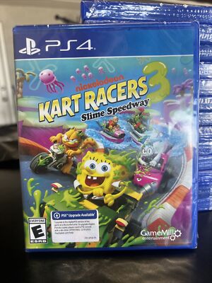 Nickelodeon Kart Racers 3 Slime Speedway PS4 PlayStation 4 New Sealed Free Ship