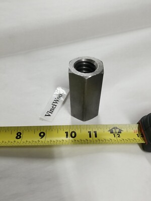 1''-5 Acme Coupling Nut (1 Piece) Right Hand, 1-3/8'' Wide Hex x 2-3/4''  USA. 