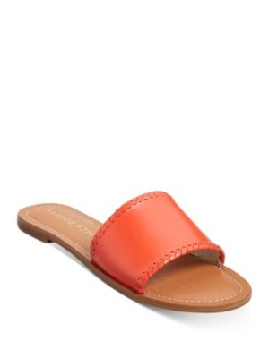 Женские сандалии-слипоны JACK ROGERS из кожи кораллового цвета Sofia Toe Slip On 8,5 М