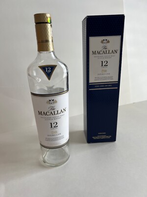 The Macallan Highland S. Malt Double Cask Scotch Whisky 12 Years Old 750ml Empty