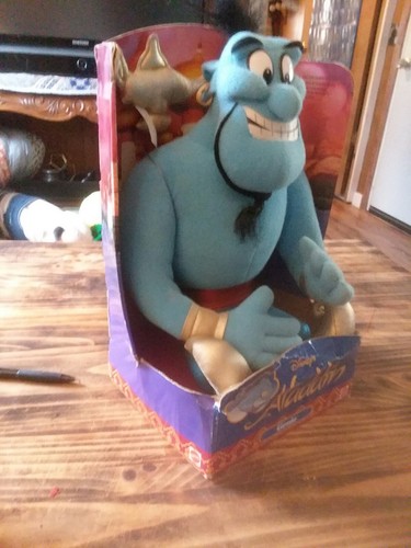 Disney's Aladdin Movie Genie w/ Lamp Plush Doll Animal NIB VTG 1992 Mattel