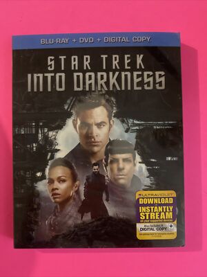 STAR TREK INTO DARKNESS (BLURAY + DVD + DIGITAL  2013) BRAND NEW W/SLIPCOVER