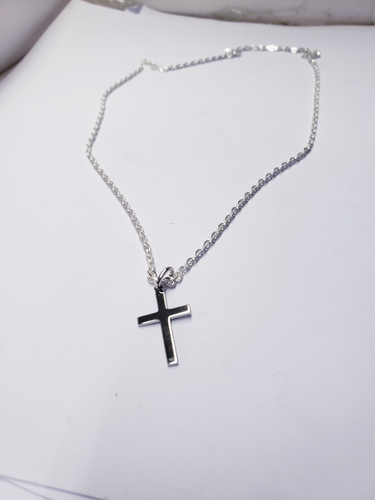 国内発送SterlingSilverCross on RopeChain【WE ARE ALL SMITH】 Sterling Silver Cross on Rope Chain — WE ARE ALL SMITH