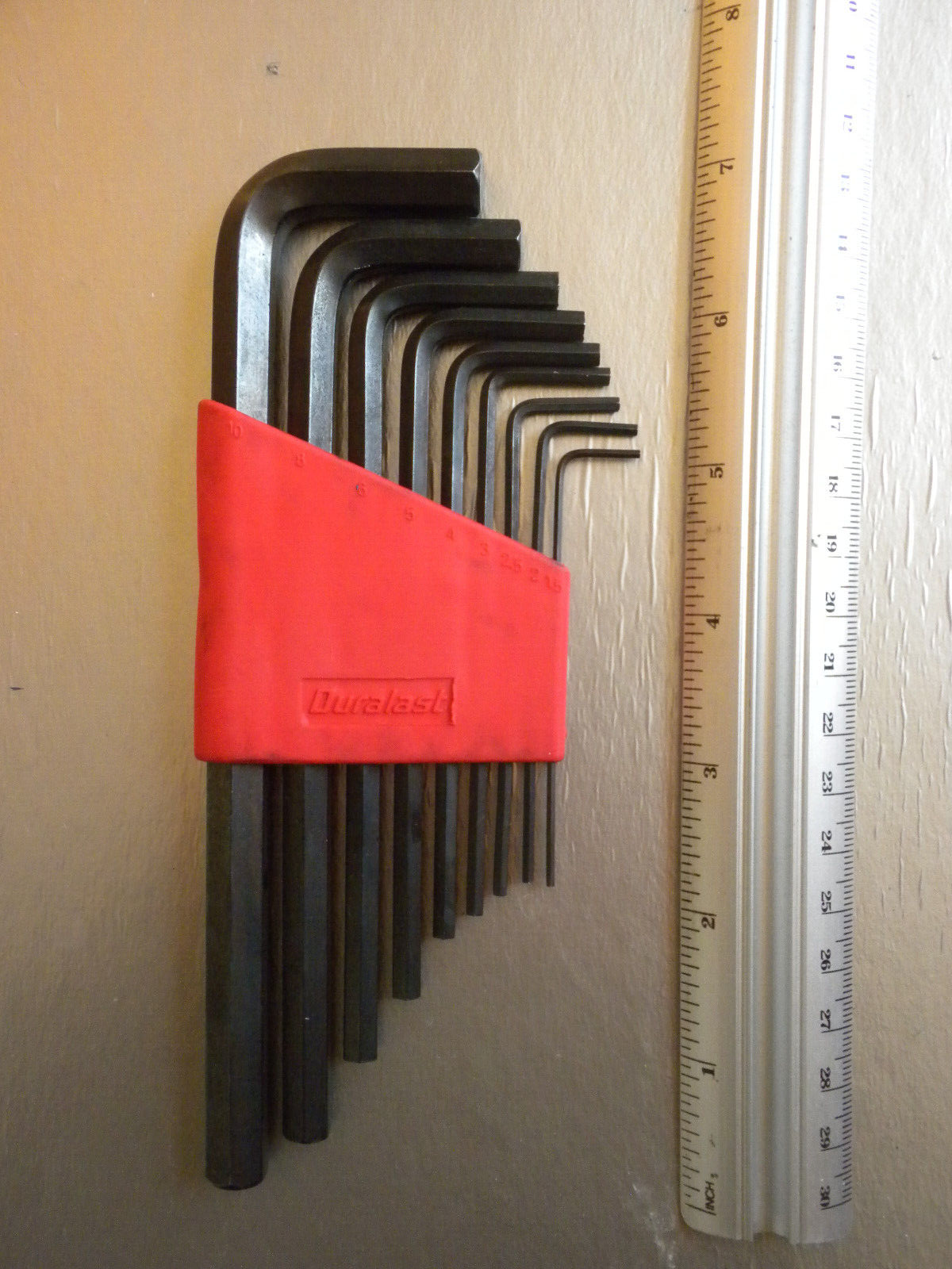 Duralast 9 Piece Long Hex Key Set Metric 1.5 10 with Holder NOS