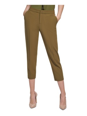 

TOMMY HILFIGER Женские зеленые укороченные брюки узкого кроя с эластичной резинкой сзади на талии, Зеленый, H26P017B