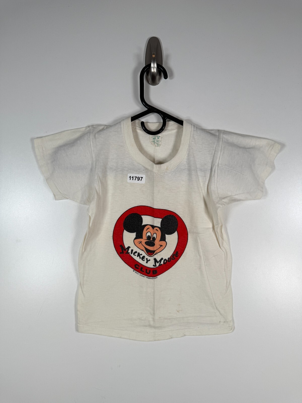 Mickey Mouse×Tropix Togs Tシャツ (6-8) Vtg Tropix Togs Kids Unisex Mickey Mouse Club T Shirt Off