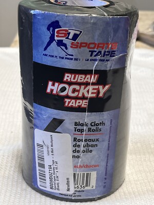 SportsTape Ruban Hockey Tape Multipack, 6 Rolls Black 24mm X 18m Each Sealed