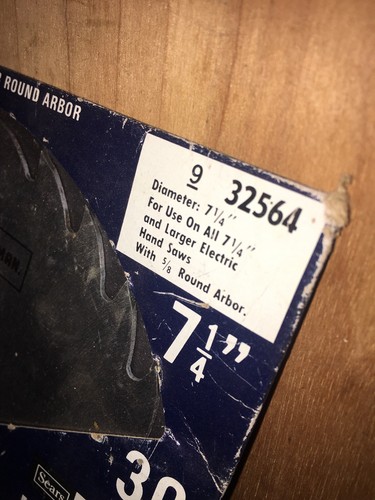 2 VINTAGE SEARS CRAFTSMAN KROMEDGE SAW BLADE’S 200 Tooth & 30 Tooth