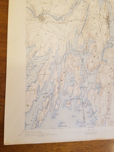 1920 topography map state of Maine 20x16.5 BATH sheet. U.S. Geological Survey