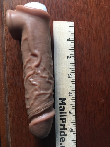 Reviews 8 Inch Penis Extender Realistic Sleeve Girth Enhancer