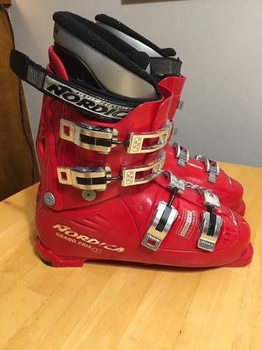Nordica Grand Prix S Ski Boots US Mens Size 10.5 Made In Italy EU 28.5 Preowned