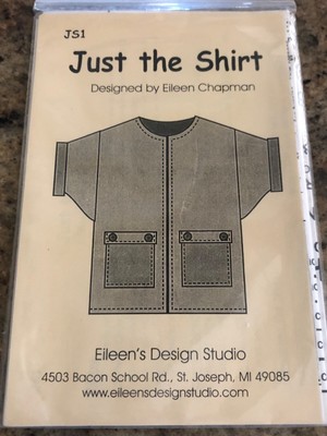   EILEEN'S DESIGN STUDIO #JS1 - LADIES ''JUST THE SHIRT'' PATTERN  PT-XLG  FF