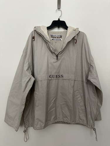 ジャケット・アウター OLD GUESS Half Zip Anorak denime y2k Urban Outfitters GUESS Denim Frayed Jean Jacket - NWT$119 | eBay