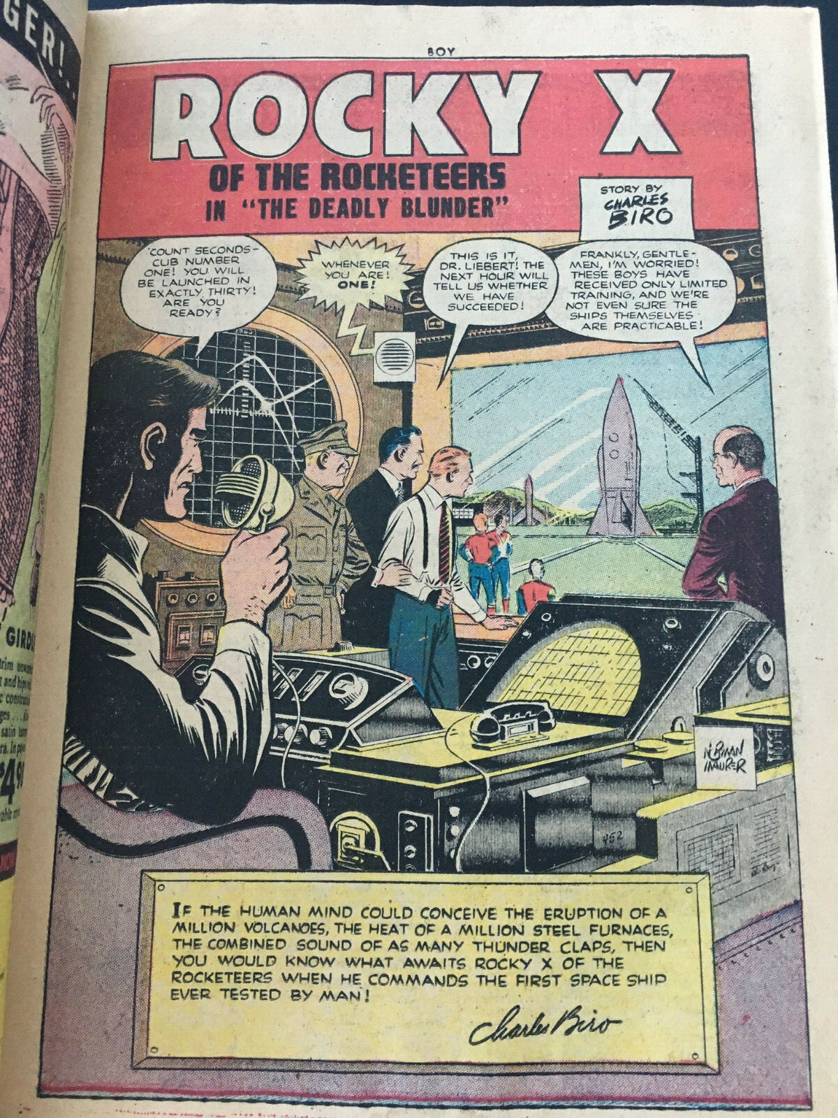 BOY COMICS #81-1952-Lev Gleason-Biro-Iron Jaw-sci fi!-Golden Age-Crimebuster